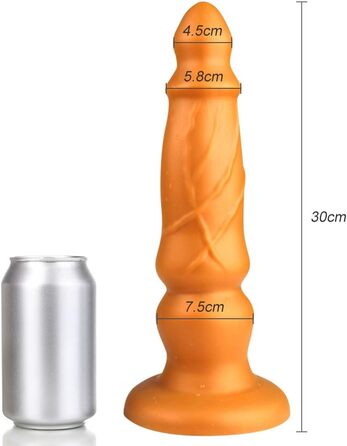 Анальний плаг Stoss 22 см з рідкого силікону, класичний дилда з потужним присоском, гнучкий, для жінок, пар, преміум-якість