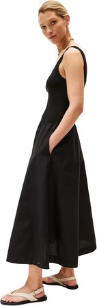 Сукня Tommy Hilfiger Rib Midi Fit & Flare чорна жіноча