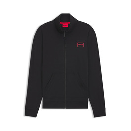 Чоловіча куртка на блискавці HUGO Laze Zip Jacket чорна, розмір XL