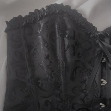 Чорне корсетне мереживо для повних грудей: мереживний корсет XXL для вечірньої сукні та повсякденного носіння