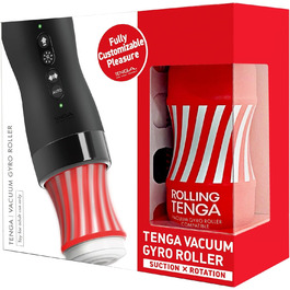 TENGA Vacuum Gyro Roller - вібратор для інтимної гігієни, чорний