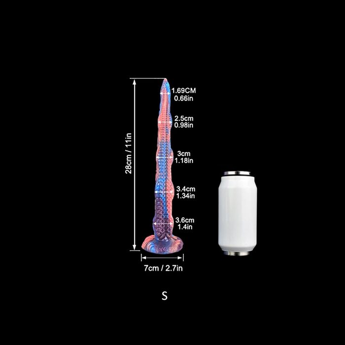Анальний стимулятор-аналог кракена, 63.5 см, силікон, для дорослих, великий розмір
