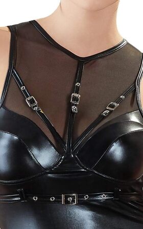 Чорна сукня Wetlook для вечірки від Cottelli Lingerie Collection