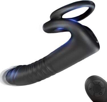 Анальні вібратори для пар NAIXBTY: 10 режимів, масажер для анального отвору та кільце для статевого члена