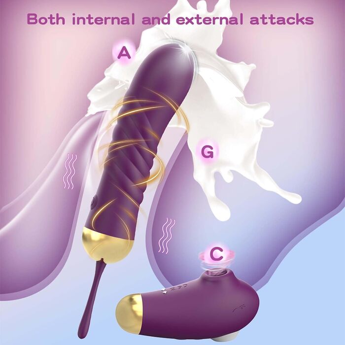 Вібратор Dildovibrator ChicLSQ зі пультом дистанційного керування – 10 режимів стимуляції та 10 режимів вібрації, вібратор G-точки для пар. Потужний та тихий AV-стабілізатор, ідеальний для самостійного та парного задоволення.