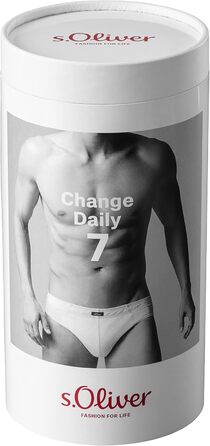 s.Oliver Basic чоловіча труси з бавовни, 7 шт. в упаковці (L, XL, чорний, синій, білий)