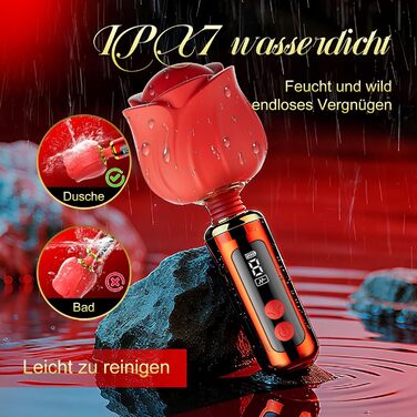 Вібратор жіночий G-Spot з 9 режимами, поворотний на 360°, стимулятор клітора, водонепроникний, червоний