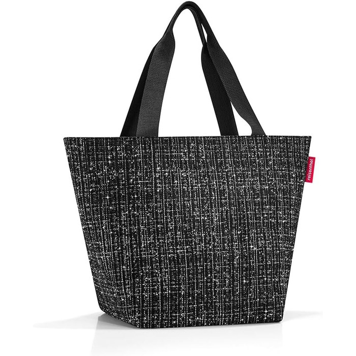 Сумка-шопер reisenthel shopper M — містка жіноча сумка та стильна ручна сумка з водовідштовхувального матеріалу букле, чорна