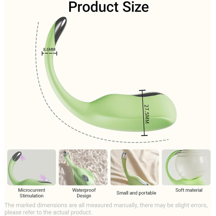 Вібратор з дистанційним керуванням, керування через додаток, 9 режимів, для жінок, кліторальний, портативний, фіолетовий
