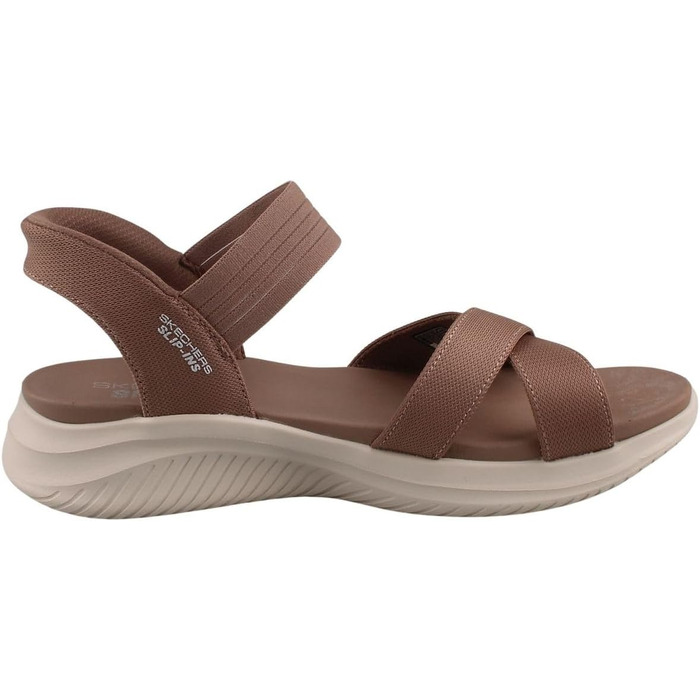 Жіночі сандалі Skechers Ultra Flex 3.0 Never Netter Hands Free Slip-ins, бежевий колір, розмір 41 EU