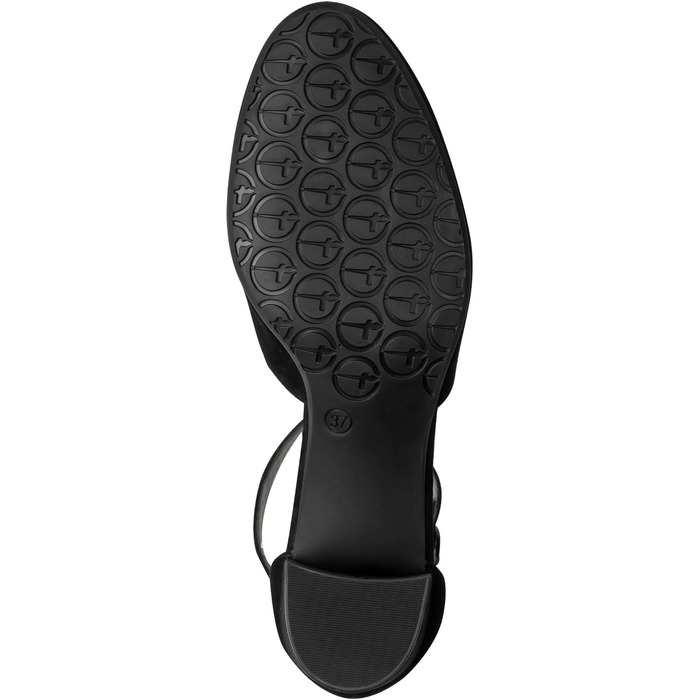 Жіночі туфлі-човники Tamaris Wide Fit зі ремінцем, шкіра замша, чорні (розмір 38 EU)