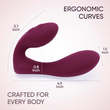 Вібратор для жінок SELOVE з пультом дистанційного керування, Wearable, гнучкий наконечник (Deep Purple)