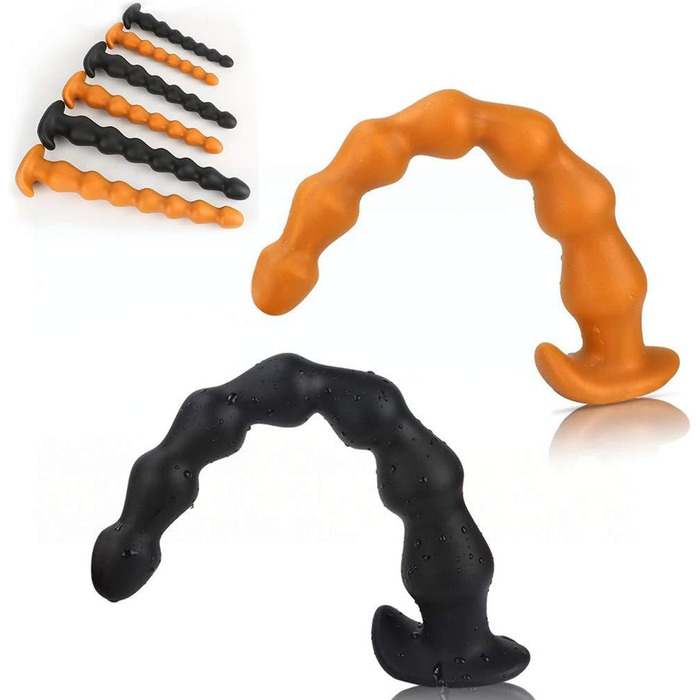 Анальні кульки ChicLSQ з силікону: великий анальний дildo, масажер простати, для жінок та чоловіків, SM іграшки для пар