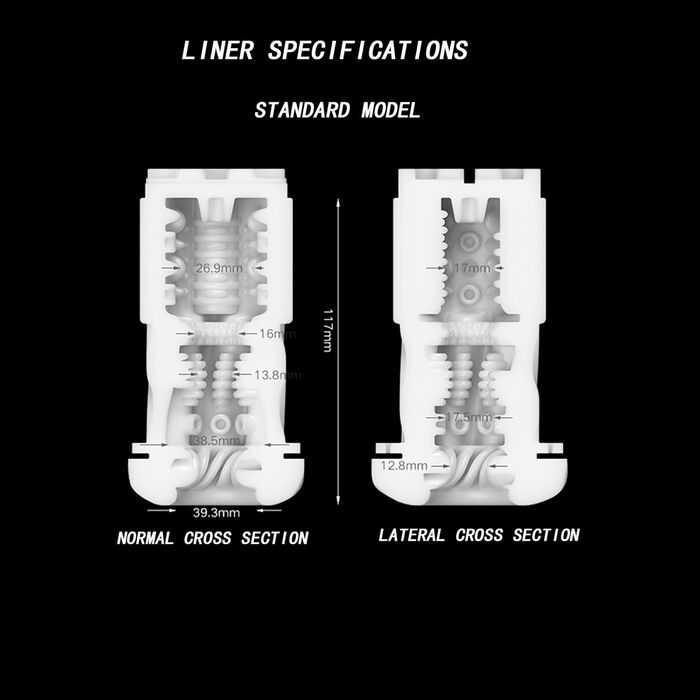 Електричний мастурбатор для чоловіків з 8 рівнями телескопічності та 5 режимами вібрації - ABS+PC+Гума+TPE