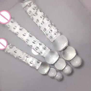 Секс-іграшка з скла Sawekin, великий дзеркальний дildo для стимуляції G-точки та анусу, SM, для мастурбації, 1 шт.