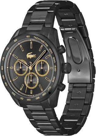 Чоловічий годинник Lacoste Boston Chronograph зі сталевим браслетом (Silver, Metal)