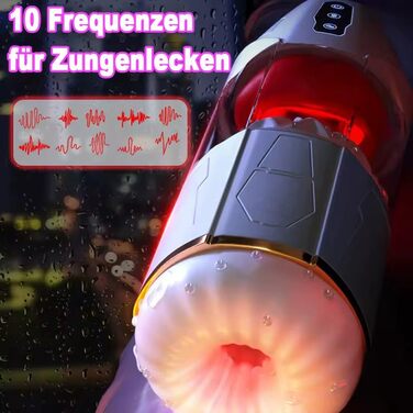 Електричний мастурбатор OnundOn для чоловіків та жінок, 3-в-1, 10 режимів вібрації