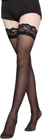 Сексуальні мереживні панчохи Overknee для жінок (фіолетовий, чорний)