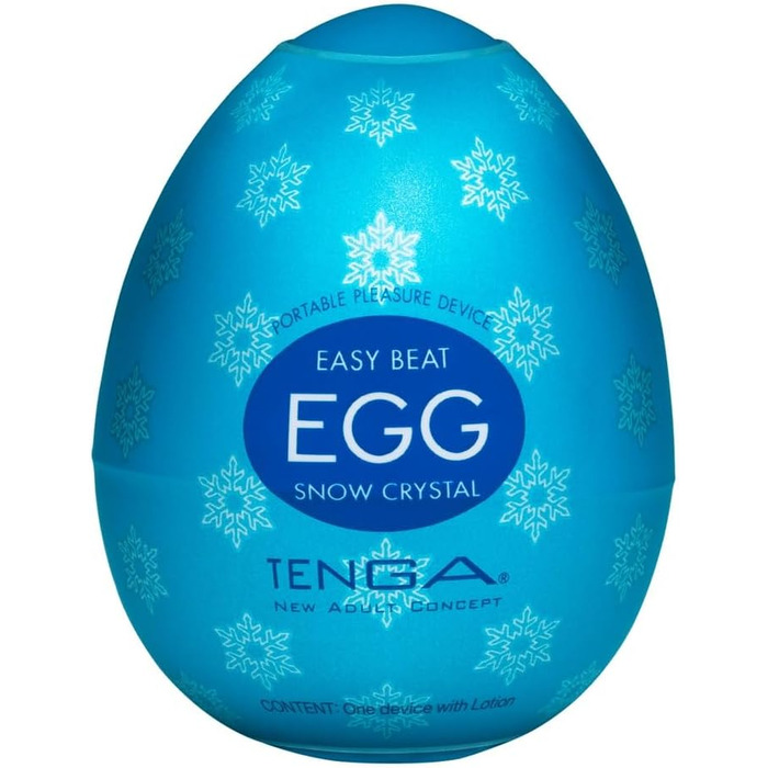 Яєчний масажер Tenga Egg Snow Crystal, білий, універсальний розмір
