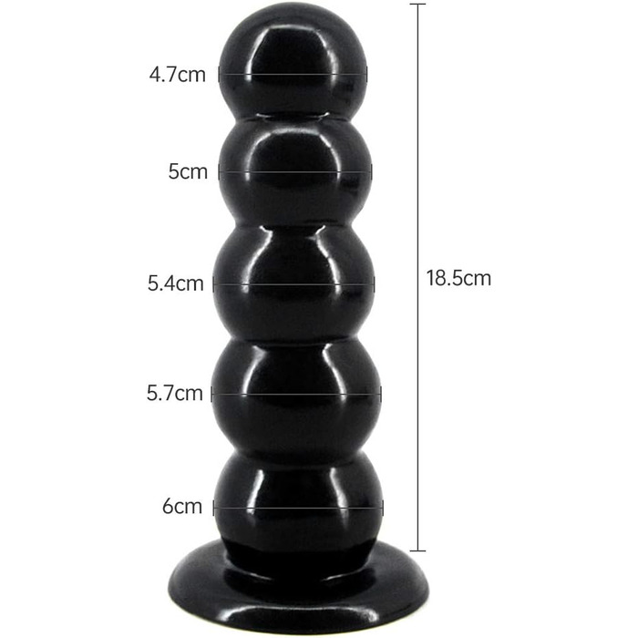 Анальні іграшки Rouck Saugnapf Groß Anapug: 5 куглів з присосками, для жінок та чоловіків