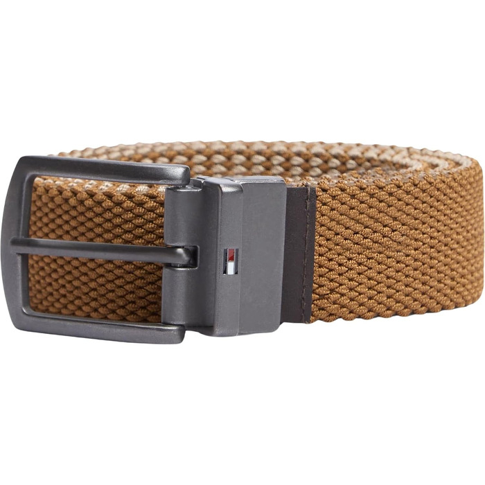 Чоловічий ремінь Tommy Hilfiger Denton Elastic Rev (Vintage Camel), шкіряний двосторонній, розмір 105
