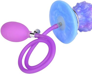 Надувний дилдо Овопозитор з 5 яйцями, силікон. Іграшки для дорослих, анальні, G-Spot, SM. Для жінок, чоловіків, пар. Колір: фіолетовий