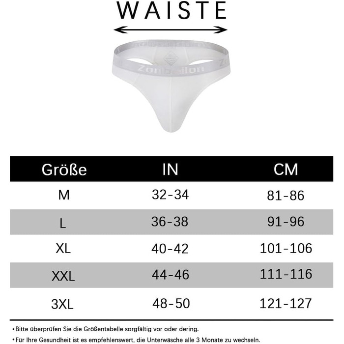 BIATWOWR чоловічі стрінги з вирізом на спині, сексуальна білизна, дихаюча та зручна, для чутливої шкіри, темно-червоно-біло-чорна (білий, M)