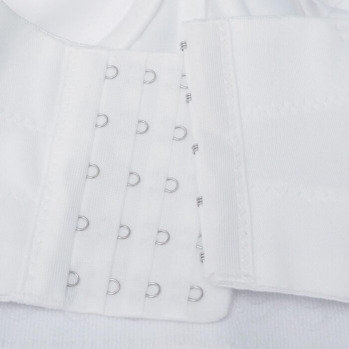 Жіночий бюстгальтер ROYAL MEELA з паєтками та корегуючим ефектом, топ-бюстгальтер, кроп-топ, клубний стиль, для вечірок, білий (XS)