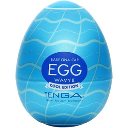 TENGA EGG Easy Beat - чоловічий мастурбатор з 6 внутрішніми структурами та 6 одноразовими оболонками (Classic)