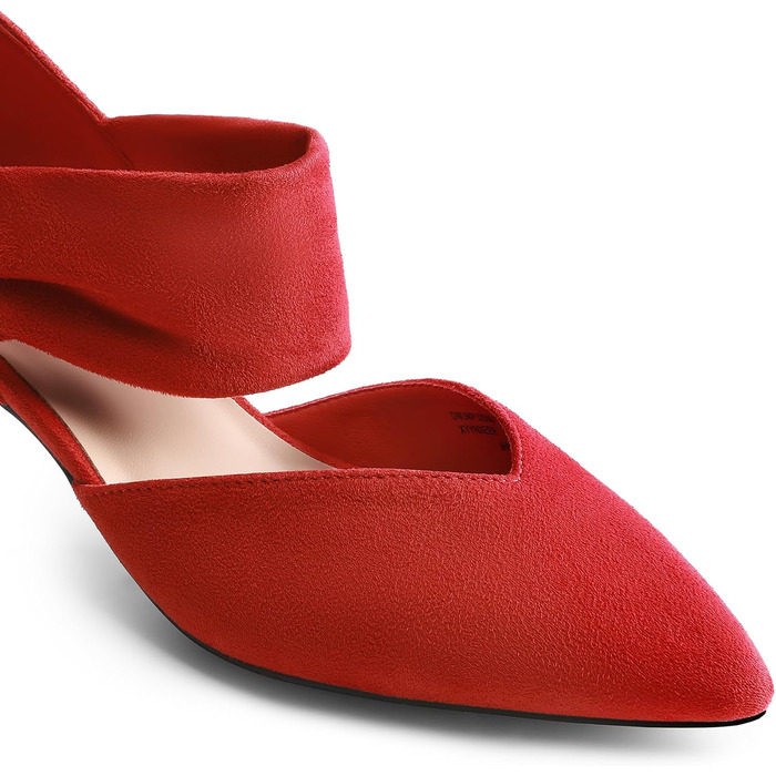 Жіночі туфлі-човники Dream Pairs з закритим носком, червоні, розмір 41.5 EU