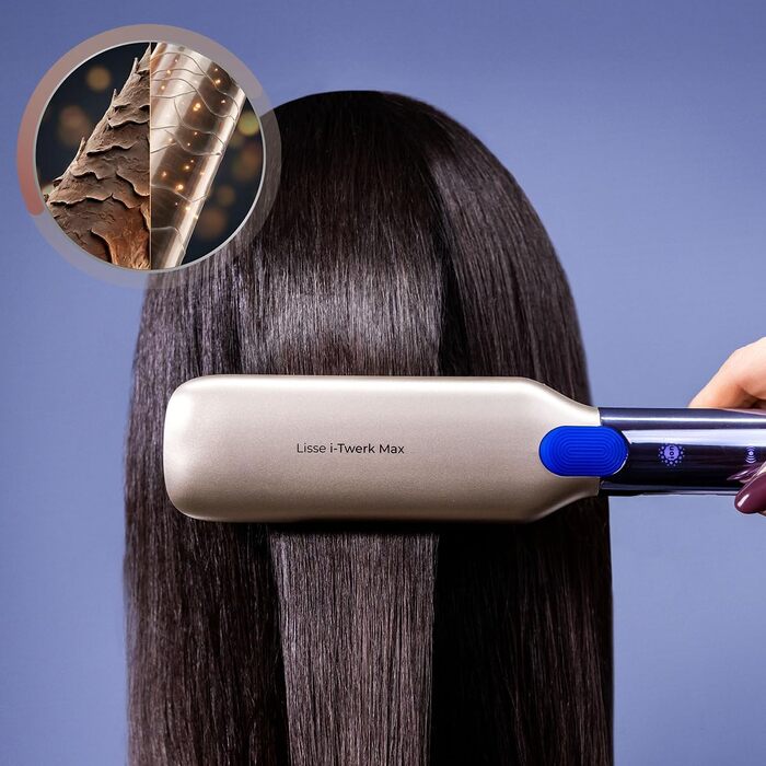 Випрямляч для волосся Cecotec Lisse i-Twerk Max: інфрачервона технологія, керамічне турмалінове покриття, вібрувальні пластини, 160-230°C