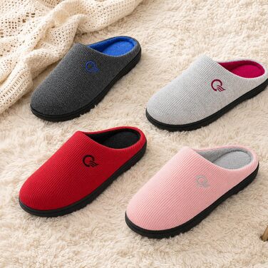 Зимові теплі капці Mishansha унісекс з ефектом пам'яті (Memory Foam) для дому та вулиці, сіро-блакитні, розмір 44/45 EU