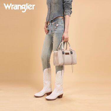 Жіноча сумка-портмоне Wrangler у стилі вестерн, вінтажна сумка з ручкою, бежева