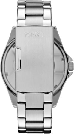 Жіночий наручний годинник Fossil Riley кварцовий хронограф зі сталевим або шкіряним ремінцем, сріблястий з блискітками, 38 мм