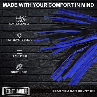 Чоловічий плетений ремінь з шкіри та замші чорного та синього кольорів