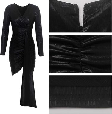 Жіноча сукня Yiershu Yes11942 класична чорна A-силует 3XL