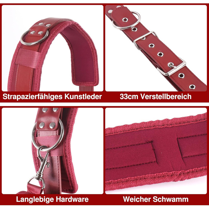 Набір для БДСМ: мотузки, наручники та фетшлі для пар. Червоний