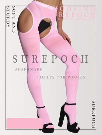 Шкарпетки-шкарпетки Surepooch для жінок, великі розміри, відкритий крок, рожеві, XL-XXL