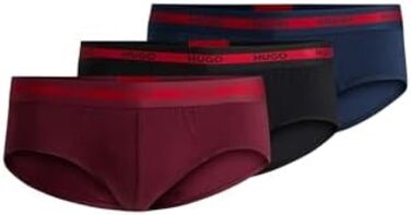 Труси чоловічі HUGO (XXL, 3 шт.) з логотипом Triplet Planet, бавовна, стрейч