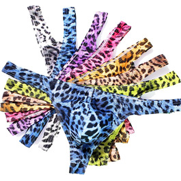 колір: тонкий трусик з леопардовим принтом (8 штук)