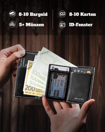 Слім-гаманець чоловічий DODENSHA MagSnap з RFID-захистом, відділенням для монет та магнітним замком, на 10+ карт (Сірий сріблястий)