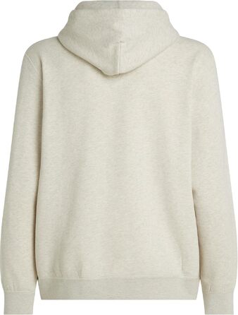 Чоловічий худі Tommy Hilfiger Seasonal Fleece з кишенею-кенгуру, бежевий (Heathered Oatmilk), розмір XXL