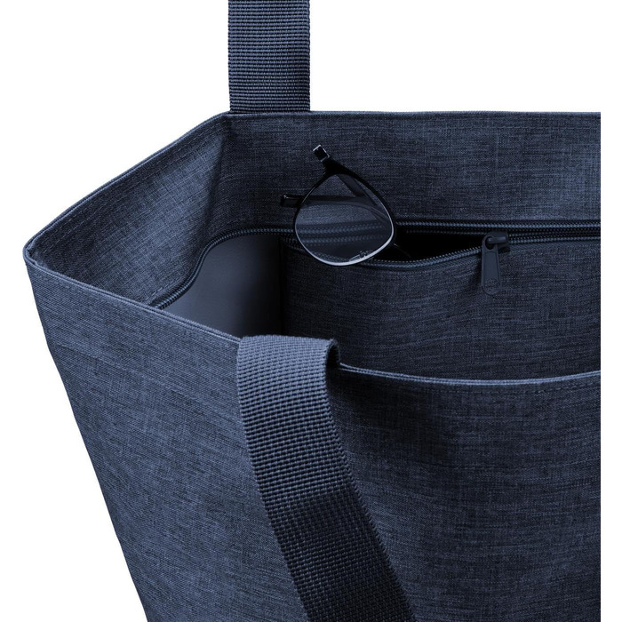 Сумка-шопер reisenthel shopper M водовідштовхуюча, темно-синя (Twist Navy)