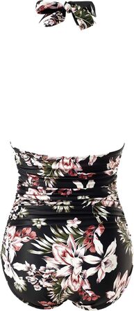 Світшот жіночий RXRXCOCO з рафтами, бавовняний, з V-подібним вирізом, push-up, одноцільний, відкритий на спині, з леопардовим принтом, чорний (XXL, чорний з квітами)