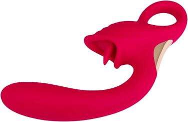 Вібратор EIS Silikon-Rabbit з масажером клітора, 21.5 см, водонепроникний (IPX7), акумуляторний, 2 мотори з 7 програмами вібрації, безпечний матеріал