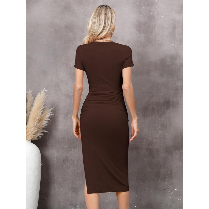 Сукня-футляр Braun Daen Soerkleid облягаюча, міді, з розрізом, повсякденна (M)