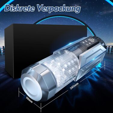 Електричний мастурбатор для чоловіків: секс-іграшка з 7 функціями (сосання, телескоп, обертання, вібрація)