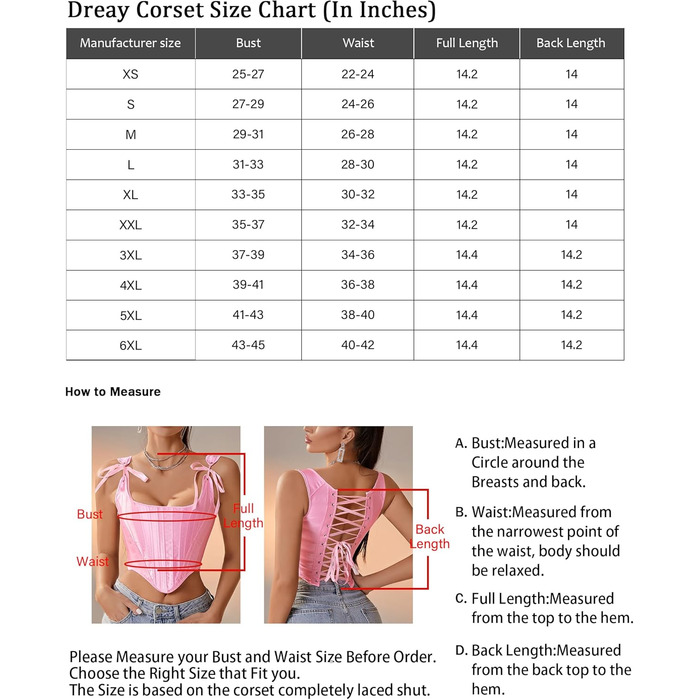 Корсет жіночий Dreay вінтажний, асиметричний, з шнурівкою, бюстгальтер, шорти для фігури, рожевий S