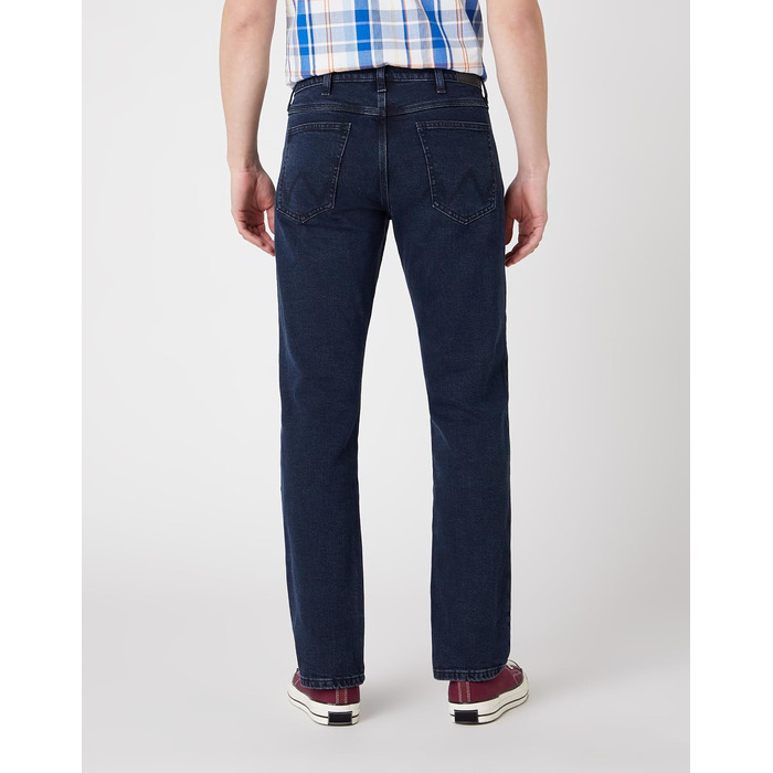 Чоловічі джинси Wrangler Regular Fit Regular - середня посадка, синьо-чорні, W34 L32