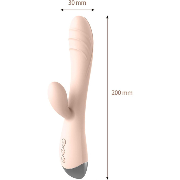 Вібратор для жінок Клітора та G-точки, кролик, силікон, 10 режимів, рожевий